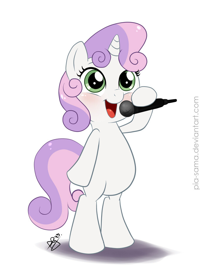 pia-chan:  Best Poneh Rarity’s siter is best sister :3 Sweetie Belle, so cute,