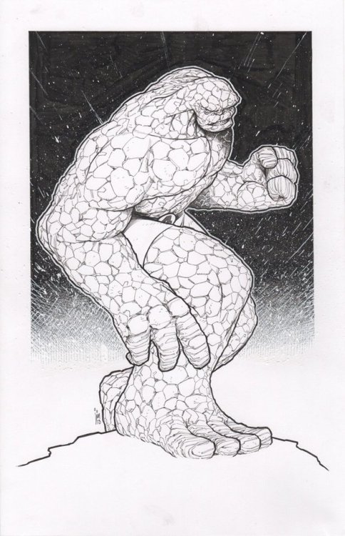 bear1na:  Ben Grimm - The Thing, Cloak and Dagger, Magneto, Thor ,Spiral, and Magik by Jim Towe *