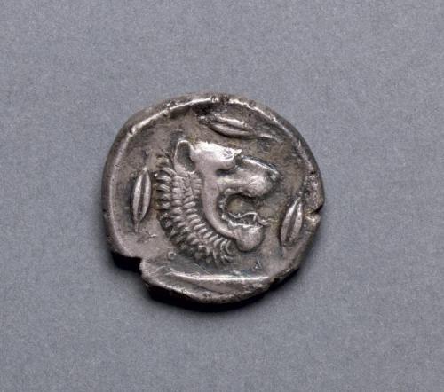cma-greek-roman-art: Tetradrachm: Lion (reverse), 466-422 BC, Cleveland Museum of Art: Greek and Rom