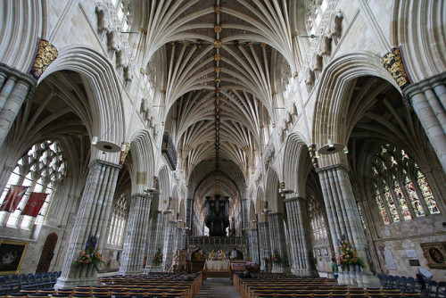 kadevohn:Amazing vaulted ceilings in cathedrals