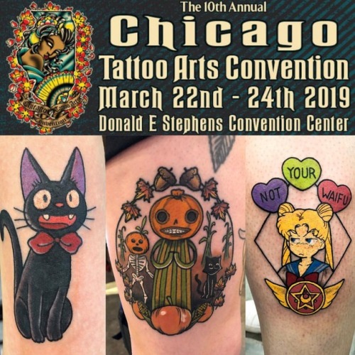 Next weekend I’ll be at the @villainarts #Chicago #tattoo convention making sweet tats. I’m not taki