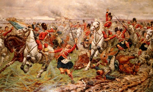 historicaltimes: &ldquo;Gordons and Greys to the Front&rdquo;, 92nd &amp; Scots Greys at