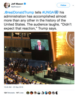 great-tweets:the literal laughing stock of the world. (video here.)