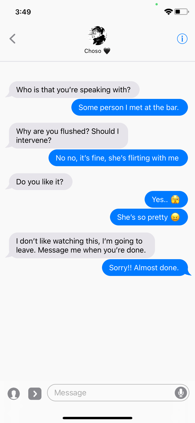 You’re Flirting With Someone Else.. Pre-relationship!