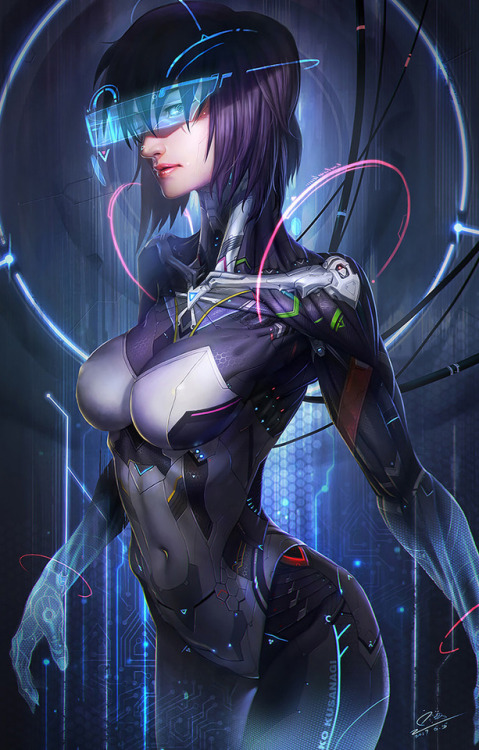 cyberclays: Motoko  -  Ghost in the shell fan art by  Seaway Liu  