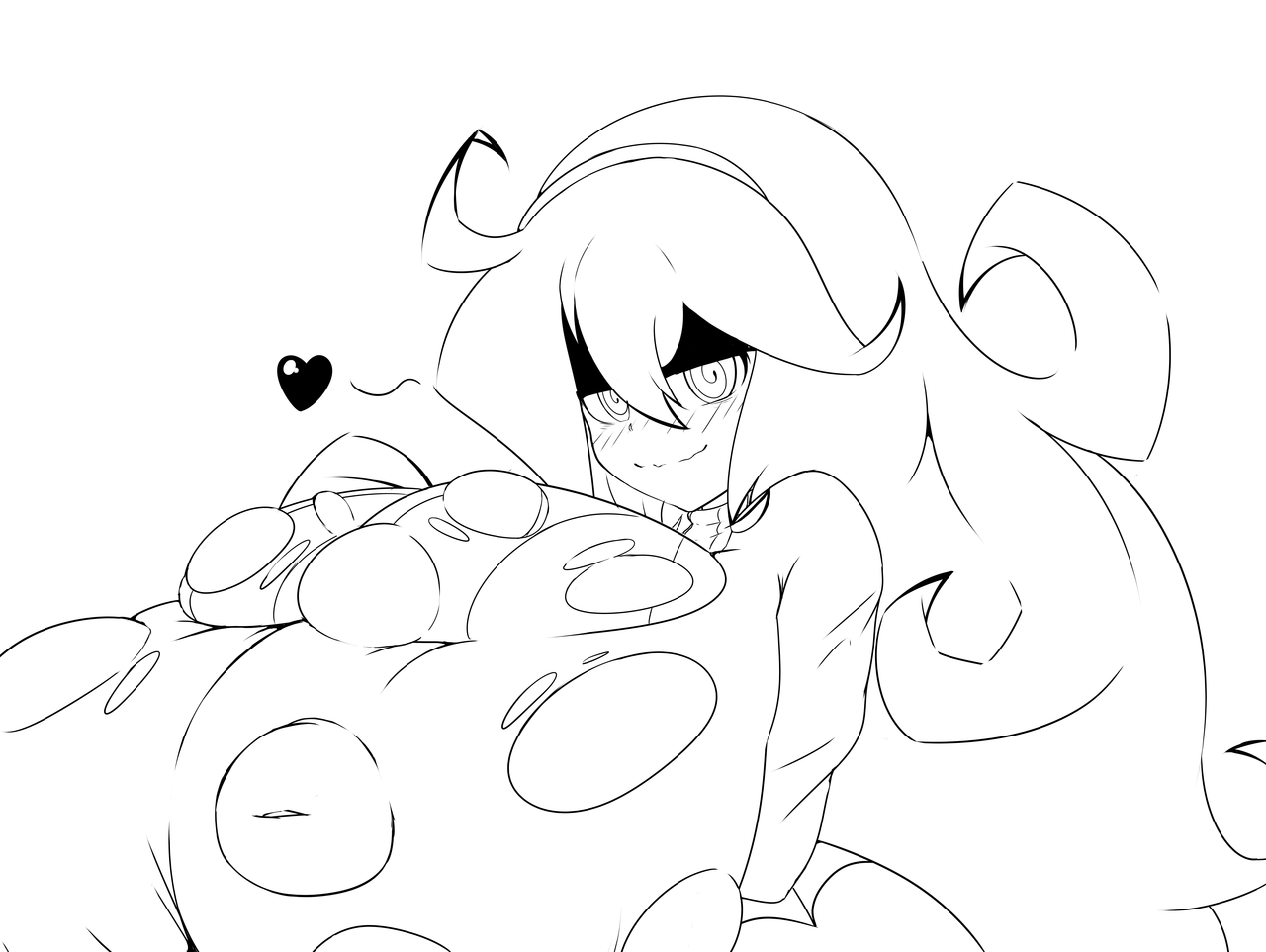 kazuyadraws: In the spirit of spoop month, I sketched a Hex Maniac. And in the spirit