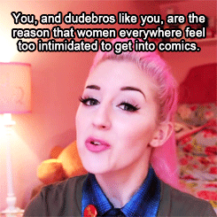 sexloveandnerdystuff:  YouTuber albinwonderland discusses the term ‘fake geek girl’ and why it shouldn’t exist, and nails it. The video can be found here. 