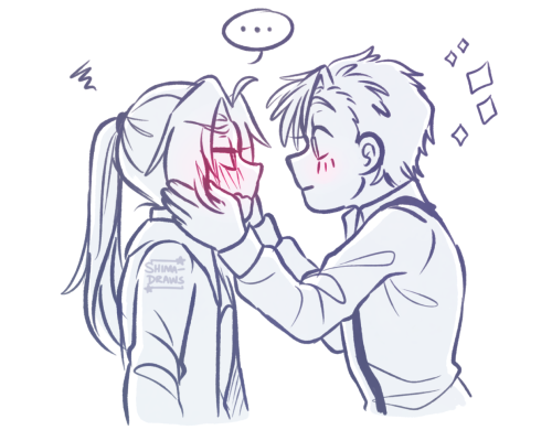 shima-draws:My brain: You can have a little Edhei. As a treat