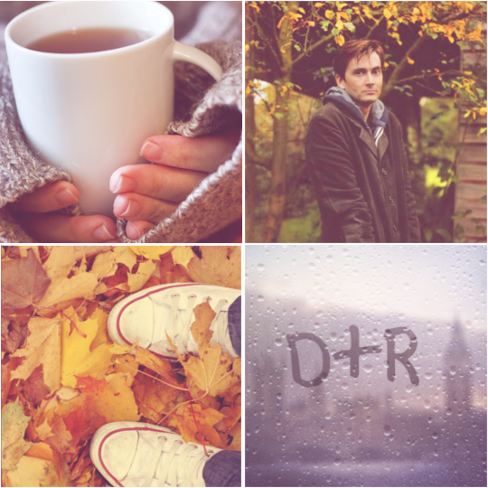 lostinfic: The Doctor &amp; Rose } Autumn aesthetic All these reds and oranges,
