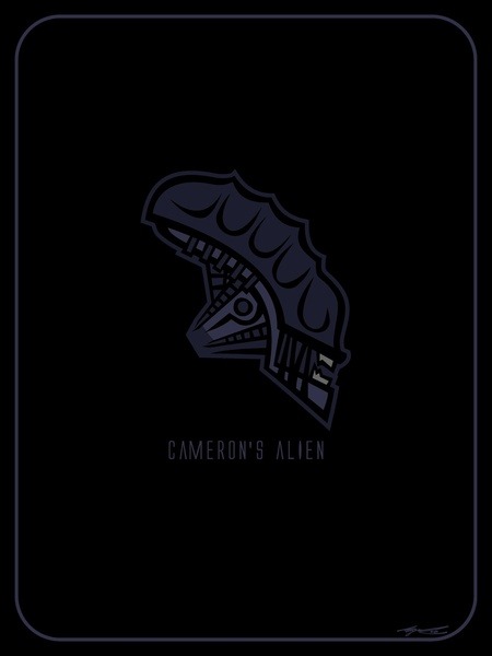 howtocarveroastunicorn:  “Alien (Scott’s)”, “Alien (Cameron’s)”, “Alien (Fincher’s)” & “Alien (Jeunet’s)” by Miguel Roselló aka RosePurpuraDelCairo 