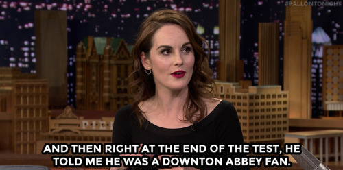 fallontonight: Michelle Dockery just passed her driving test…or was it Lady Mary?