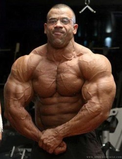 Bodybuilders wearing glasses