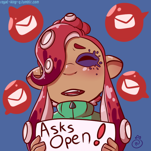 royal-king-q: ask-the-ink: asks are open!!! Check out my ask blog where you can ask about my OCs!