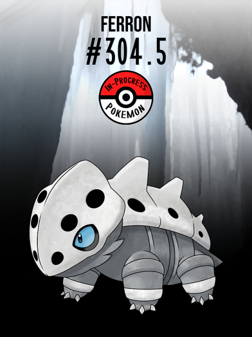 inprogresspokemon:#304.5 - Aron live deep in the mountains, where they build up their steel bod