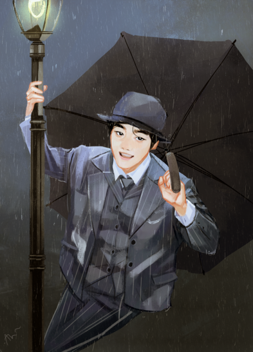 I’ll never forget the singing in the rain boy~ #happybaekhyunday