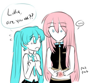 (dumb) science experiment: what will miku’s reaction be to luka getting hurt test:                 later:  catch: do not actually severely hurt luka conclusion:  this was a bad idea. not repeatable.    