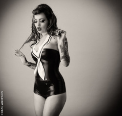 hotrodzandpinups:  Friday Pin Ups &amp; Sexy Tattooed Models www.hotrodzpinups.com