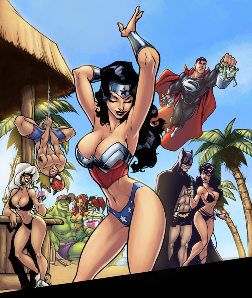 logicfun:  Chillin Heroes Color by logicfun