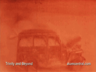 scienceyoucanlove:  astrotastic:  nuclearvault:  Grable test footage  This test was interesting for me to learn about. It caused so much damage because it was launched at an angle and caused an interestingly shaped shockwave, rather than dropped overhead