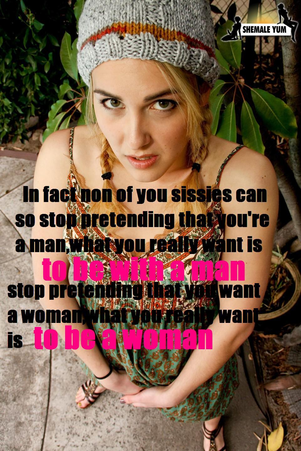 theblackmaster55:  sexlexxiama:  shemale-comunity:     Stop pretending. Embrace our