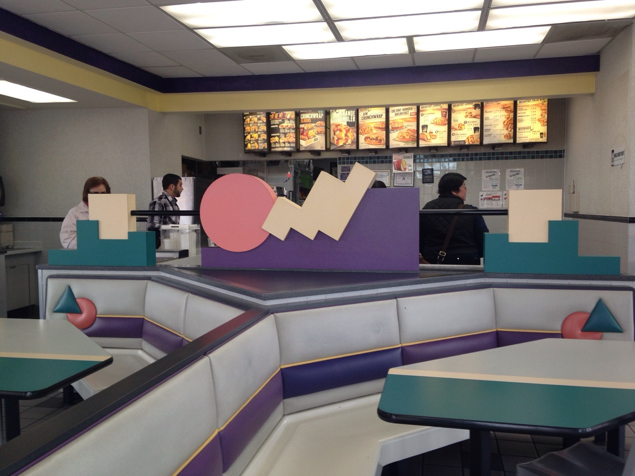 changeintheweather:1990s Taco Bell restaurant interior