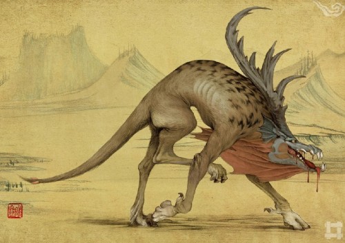 yinyangrena:mingsonjia:Magical Creatures (Yaoguai) from the Great Chinese Mythology Collection 《山海經》