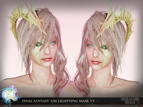 Final Fantasy XIII Lightning Masksextracted from original game by loriscangini dejamo converted by m