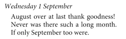 September; I Am Filled With Hope.