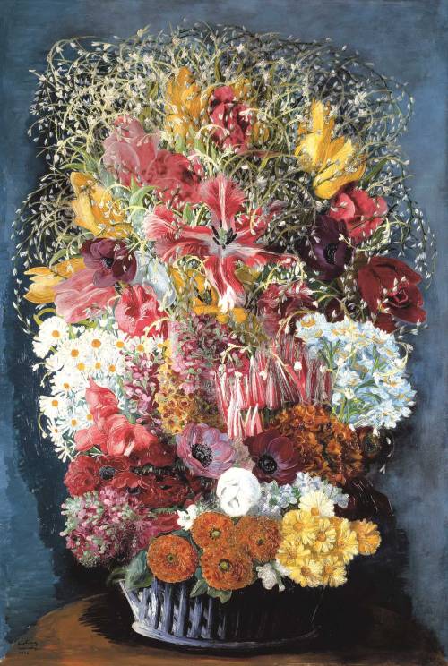 amare-habeo:Moïse Kisling (Polish-French, 1891-1953) Bunch of flowers, 1948 Oil on canvas, 129.5 x 8