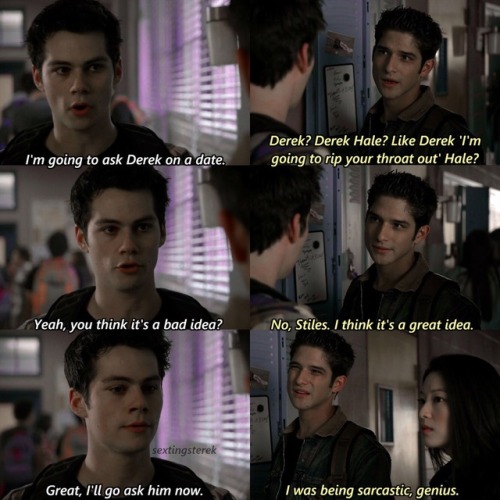 AU: Stiles wants to ask Derek out, but Scott doesn’t wanna see him get his feelings hurt