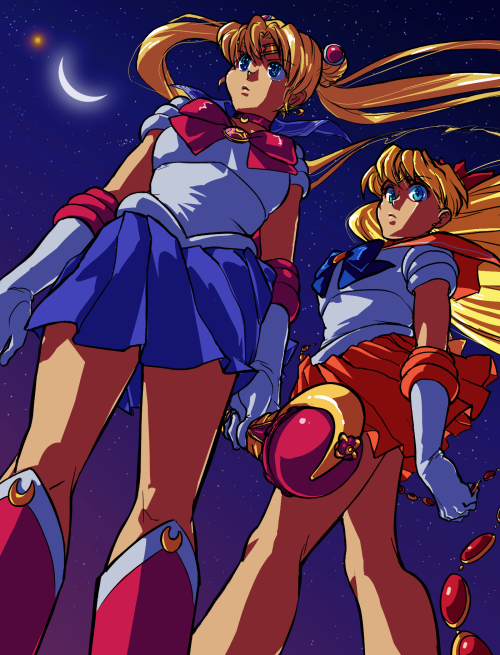 grimphantom: sailorfailures: by your side I did felt they are like sisters. Heck, we gotta remember that Sailor Venus dressed like Sailor Moon once.  Read More  they should of been sisters~ <3
