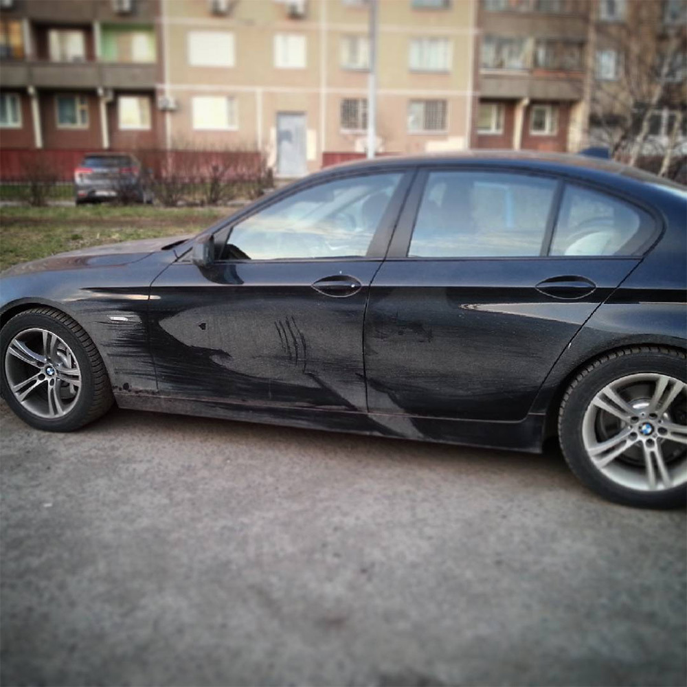 itscolossal:  Animals Etched onto Dirty Cars by Illustrator Nikita Golubev