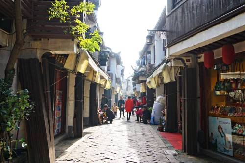 Vista otoñal de Tongli | Autumn view of Tongli #苏州 #同里 #中国 #快乐老外 #Fudan #TongliTown #161113 (