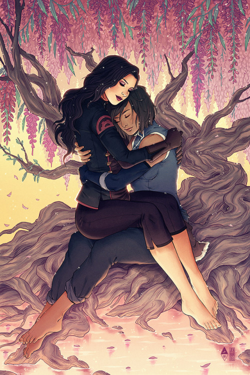 prom-knight: ✨✨✨ Special Korrasami collaboration print with @jenbartel available at Rose City Comic 