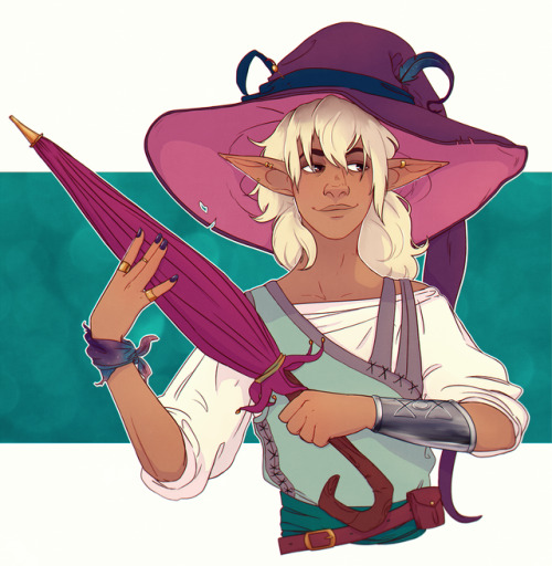 minkidoodles:“I am but a simple idiot wizard.” [image description: a drawing of Taako, a