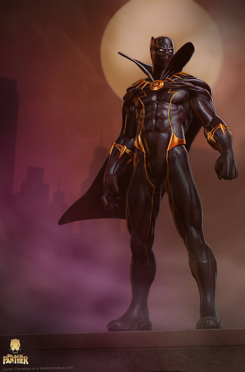 superheroesincolor:Black Panther by Lionel Cornelius Jr.Get the Black Panther series here[ Follow Su