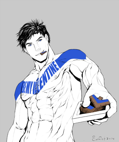 evinist:It’s close to Valentine’s day, want some chocolate from Nightwing? :P -sorry I update this a