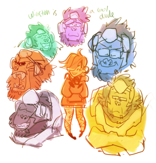 chameleocoonj: The new map made me realize I haven’t really tried drawing Winston yet, so here