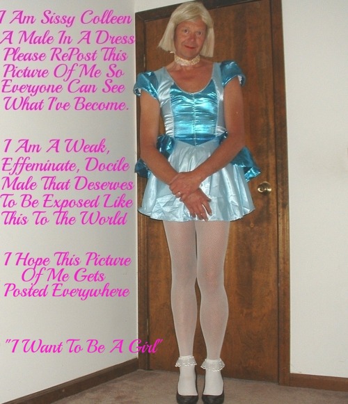 sissycolleen:sissyleah43: This is sissy Colleen, a true sissy faggot being exposed for anyone to see