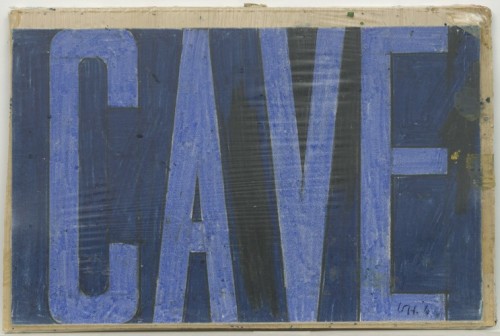 Cave-Blue, design for Ubu Roi, David Hockney, (1966), MoMA: Drawings and PrintsGift of J. KasminSize