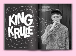 brianaloha:  Lettering for an editorial spread on King Krule  Brian Ahola 