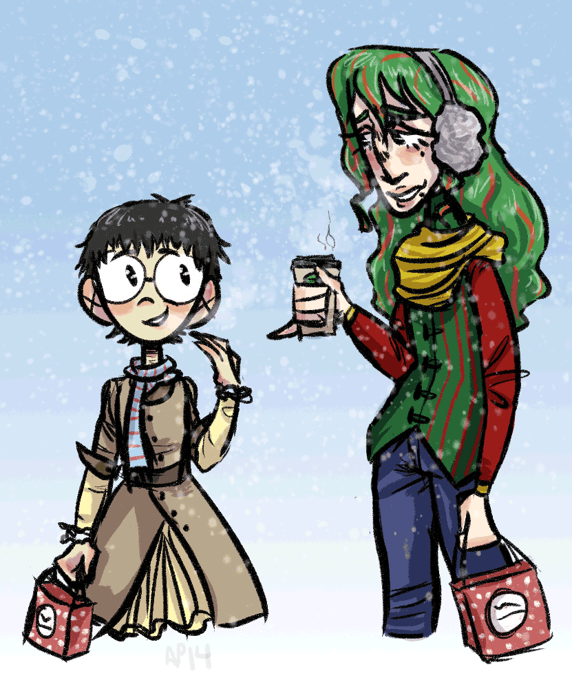 congercine:  Happy holidays to limis, who was my SS recipient! They asked for onoda+makishima
