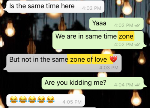 zoninmyway:zackisontumblr:curve him sis‘But not in the same zone of love ’