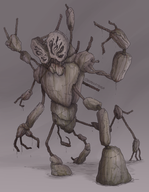 my take on an Scp-173 redesign, just for fun :>