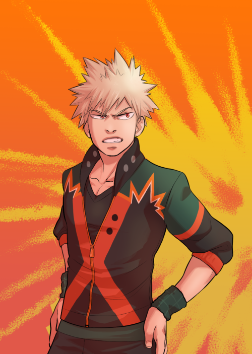 saw that one pokémon jacket and needed to design one for Bakugou