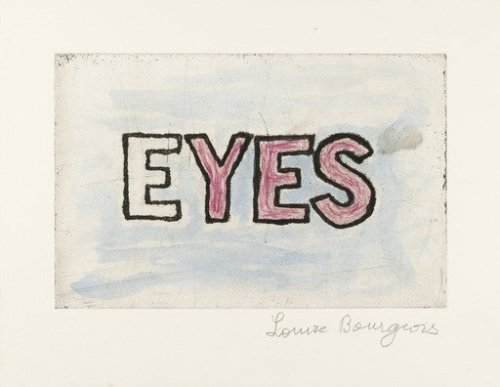 romanceangel:LOUISE BOURGEOIS 2004 / E/YES 2015