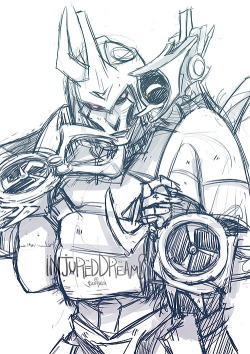 injureddreams:  Dedicated to my friends running ask-mtmte-whirl who are two awesome gals having way too much fun :&gt; Holy poop on a stick guys Whirl is super hard to draw :’I 