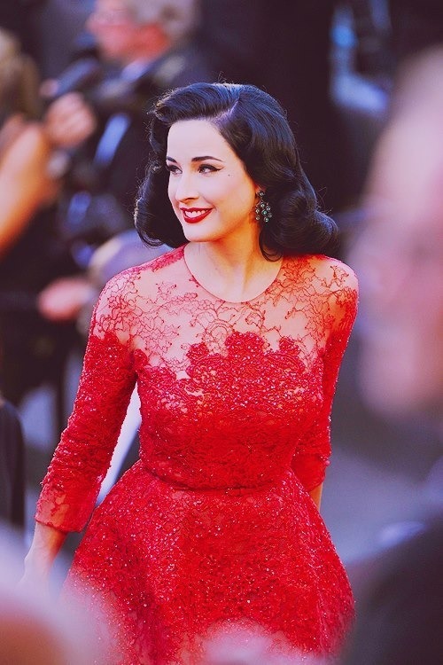 themodernagekid:  Dita Von Teese | Cannes Film Festival 2013 