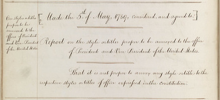 congressarchives:  225th Anniversary of the First Congress: We’ll be posting documents and stories highlighting the establishment of the new government under the Constitution through March 2016. The First Congress debated whether or not they should