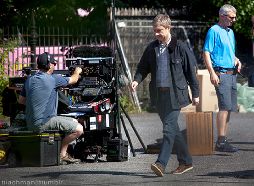 tiiaohman:Sherlock filming in Cardiff, August 17th &amp; 18thAbout publishing these photos..I did a 